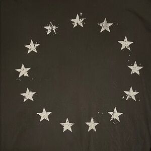 Grunt Style Black Star Circle Graphic Tee